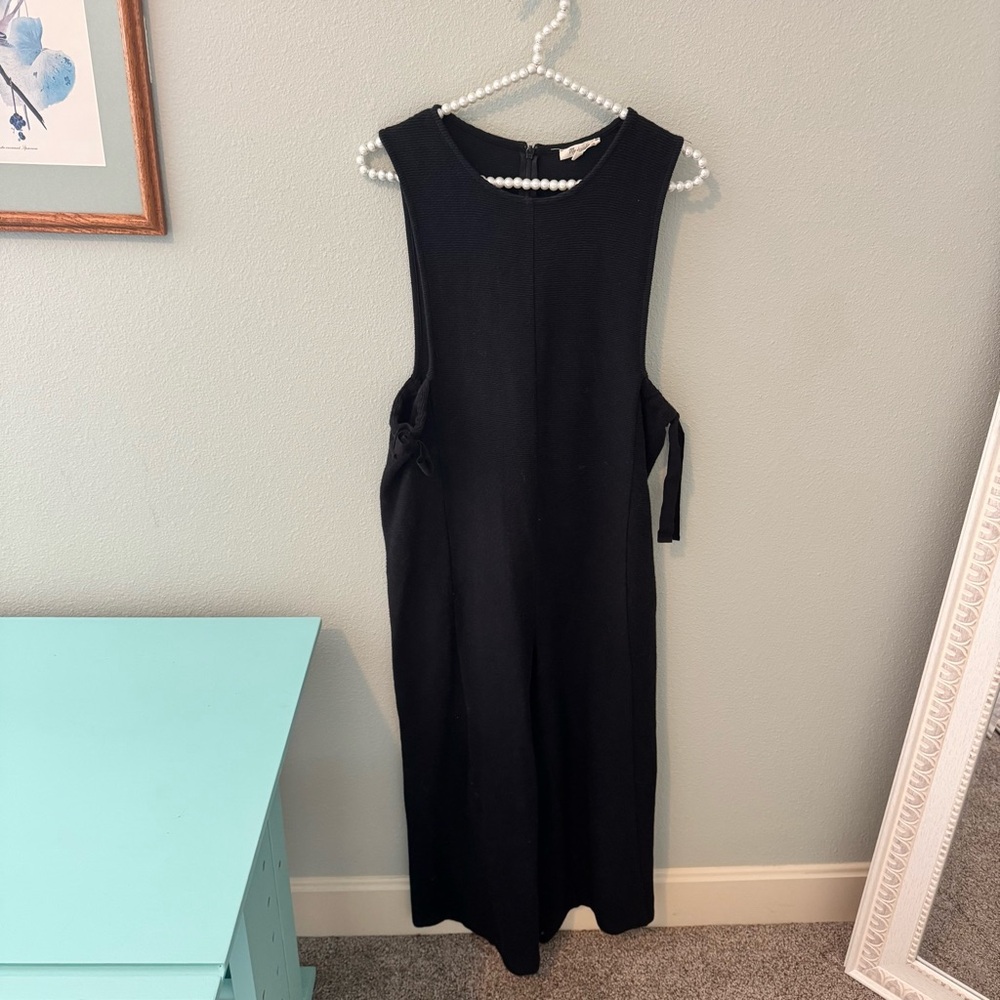 Madewell Black Sleeveless Jumpsuit